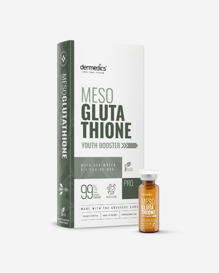 Dermedics Meso GLUTATHIONE professional glutathione mesotherapy booster, 5 x 5 ml ampoules
