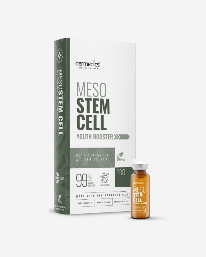 Dermedics Meso STEM CELL professional plant stem cell mesotherapy booster, 5 x 5 ml ampoules