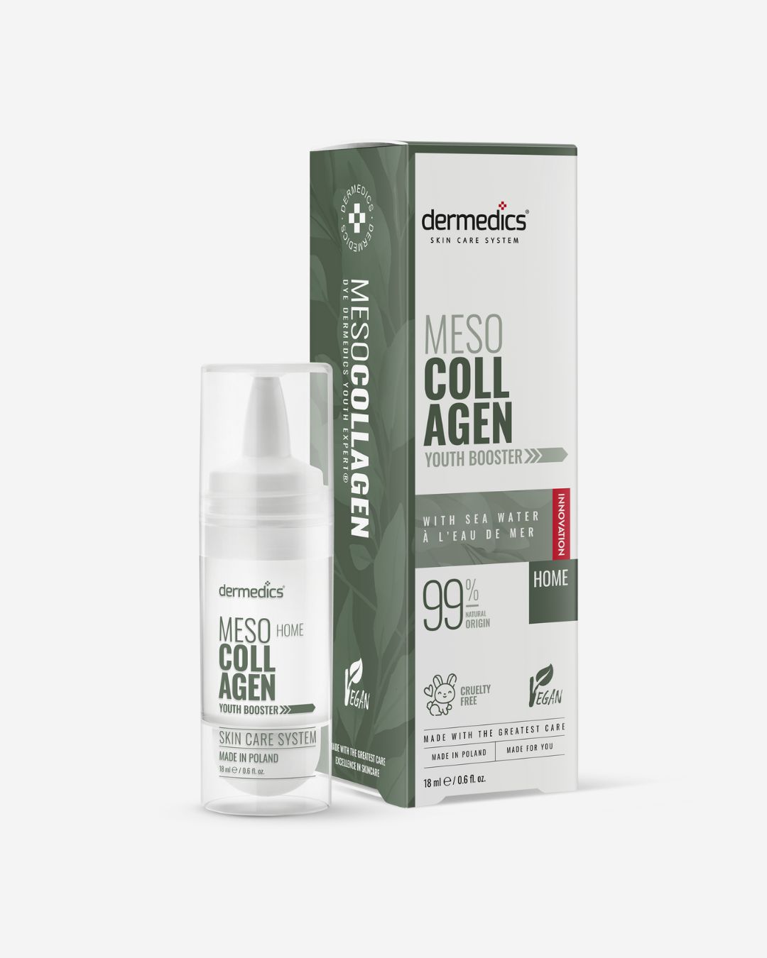 Dermedics Meso COLLAGEN Home 18 ml at-home collagen mesotherapy serum with box
