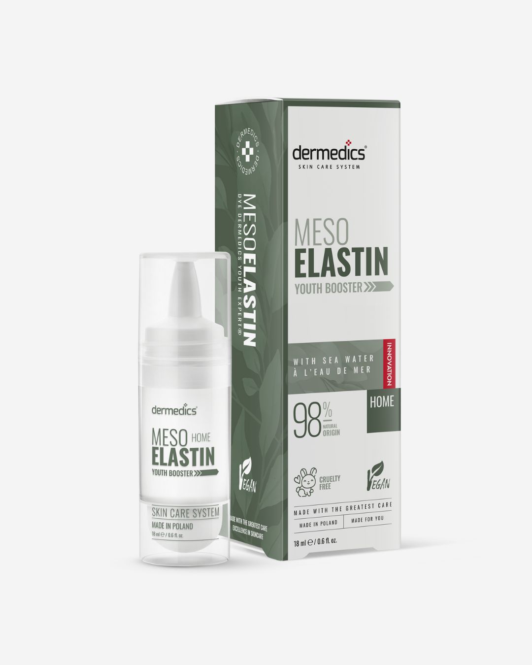 Dermedics Meso ELASTIN Home 18 ml sérum de mesoterapia en casa con elastina, con estuche
