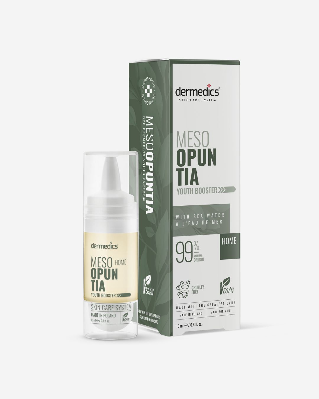 Dermedics Meso OPUNTIA Home 18 ml sérum de mesoterapia en casa con cactus, con estuche