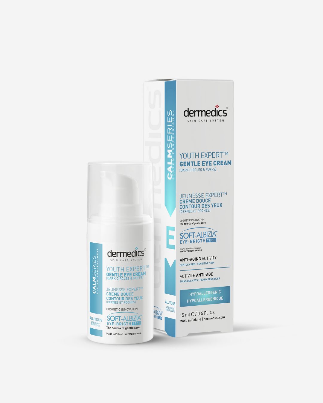 CALM Contorno de Ojos 15 ml – crema suave para pieles sensibles con signos de cansancio en el contorno de ojos.