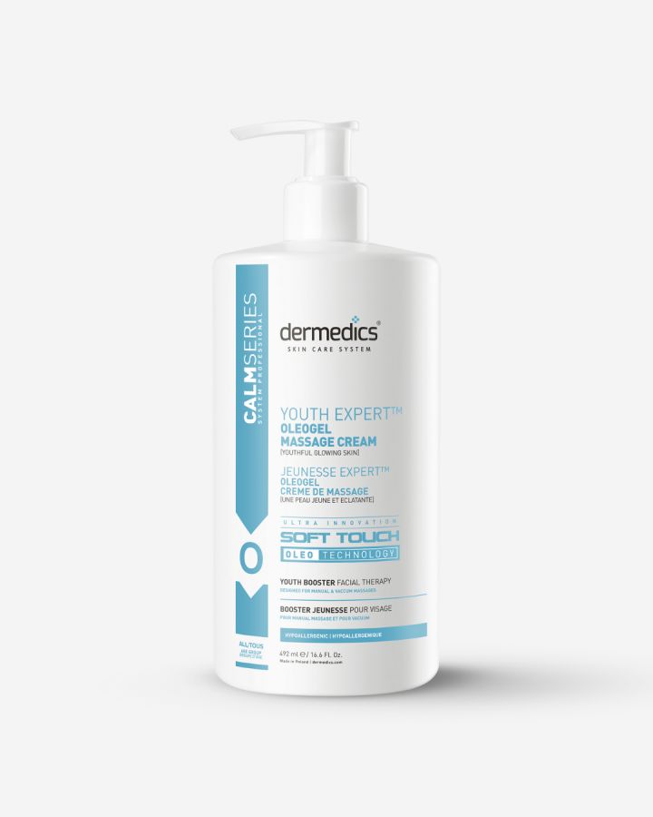 Dermedics Skincare CALM Oleo gel – oil-to-lotion cleansing gel with a massage glide, clean non-greasy finish for sensitive