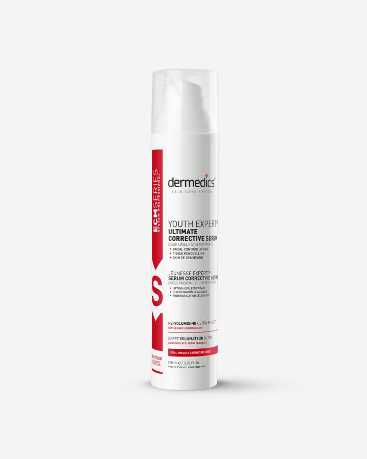 Dermedics ECM Sérum 100 ml sérum de relleno profesional para arrugas profundas y estrías