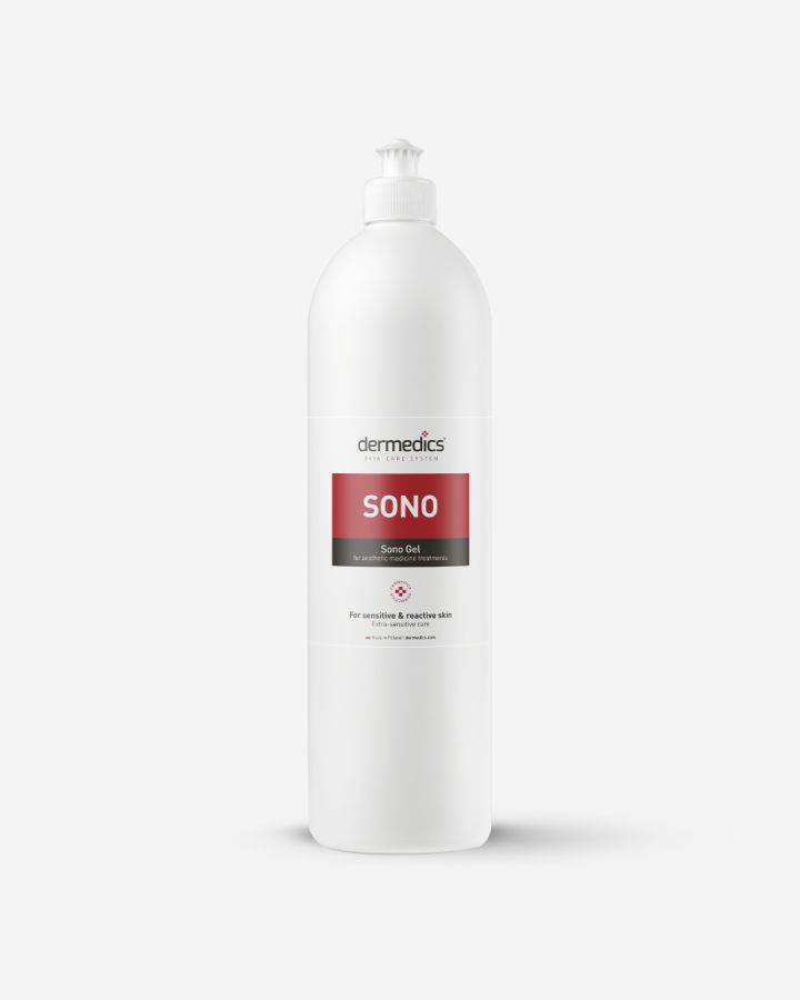Dermedics SONO gel 1000 ml, gel conductor neutro para ultrasonidos en tratamientos profesionales