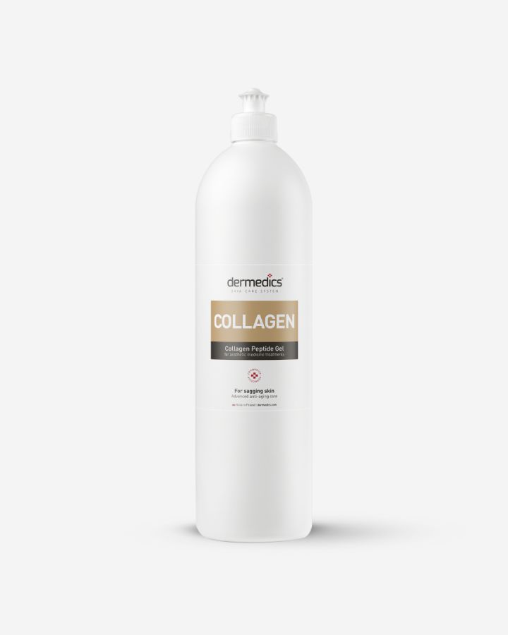 Dermedics COLLAGEN gel de péptidos de colágeno 1000 ml, gel de tratamiento antiedad profesional