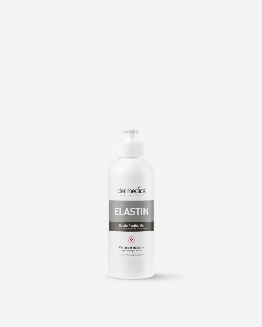 Dermedics ELASTIN elastin peptide gel 250 ml, treatment gel for loss of elasticity