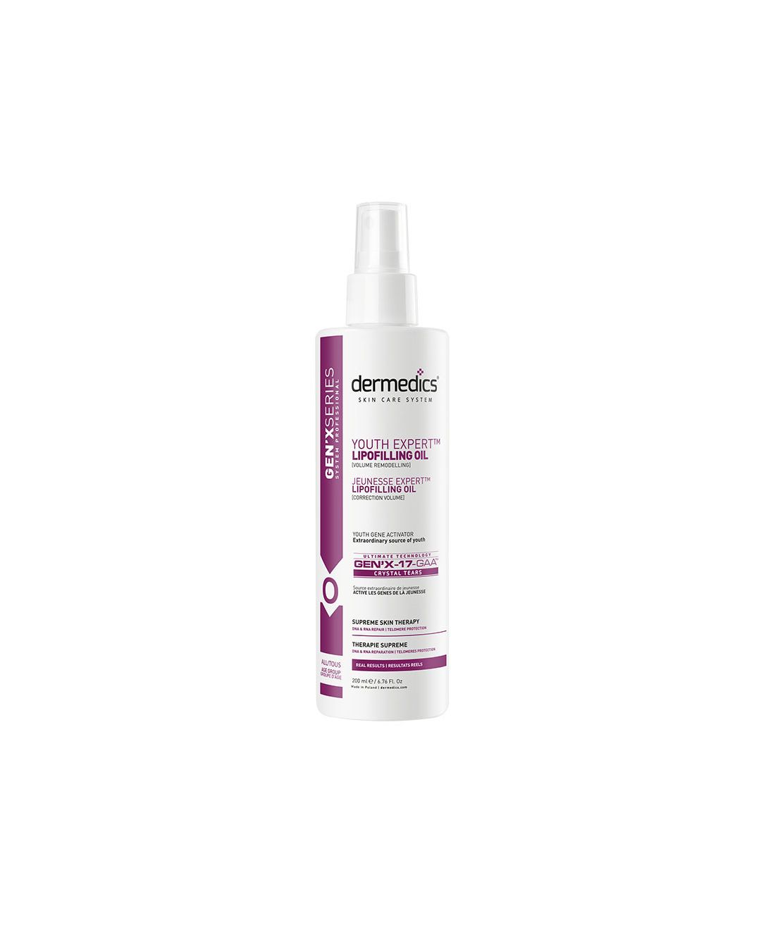 Dermedics GEN’X Oil lipofilling anti-ageing face and body oil 200 ml