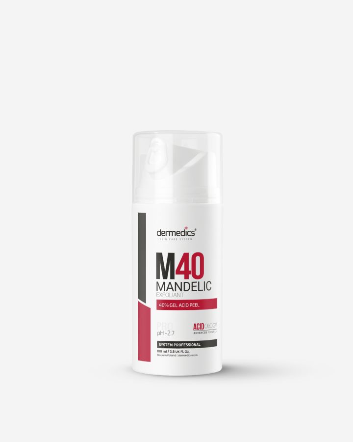 Dermedics M40 Mandelic Exfoliant 100 ml, peeling en gel de ácido mandélico al 40% de uso profesional