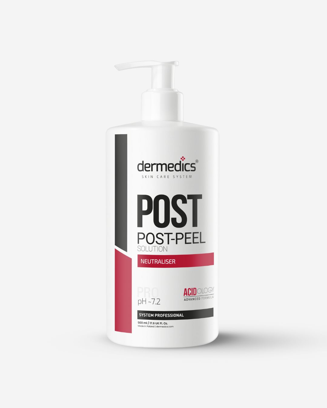 Dermedics Post-Peel Solution neutraliser 500 ml, professional post-peel neutralising gel