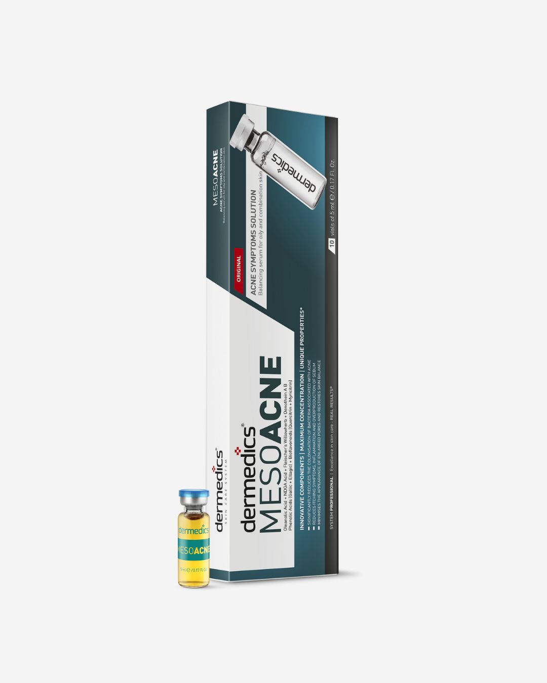 Meso ACNE – caja de embalaje, concentrado en ampolla de mesoterapia Dermedics