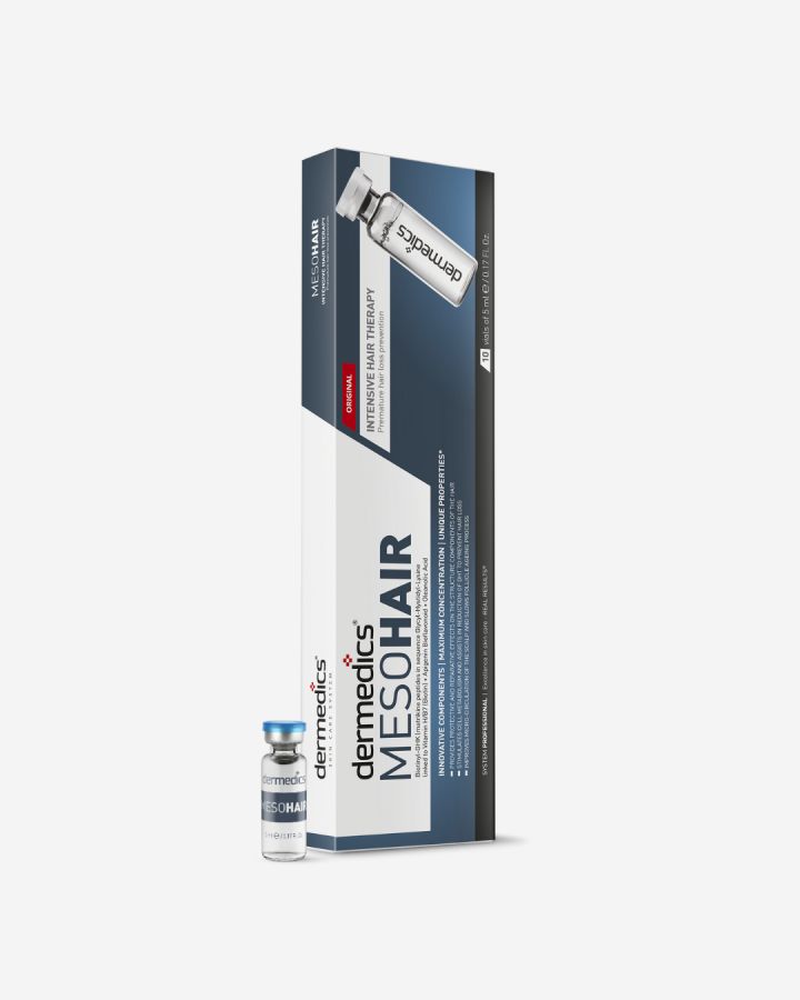 Dermedics Meso HAIR sérum de mesoterapia capilar sem agulhas, ampolas profissionais de 10 x 5 ml