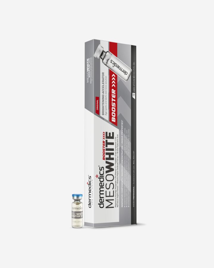 Dermedics Meso WHITE Booster acelerador iluminador, ampollas profesionales de 10 x 5 ml