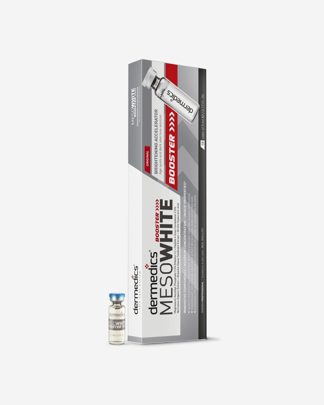Dermedics Meso WHITE Booster brightening accelerator, 10 x 5 ml professional ampoules