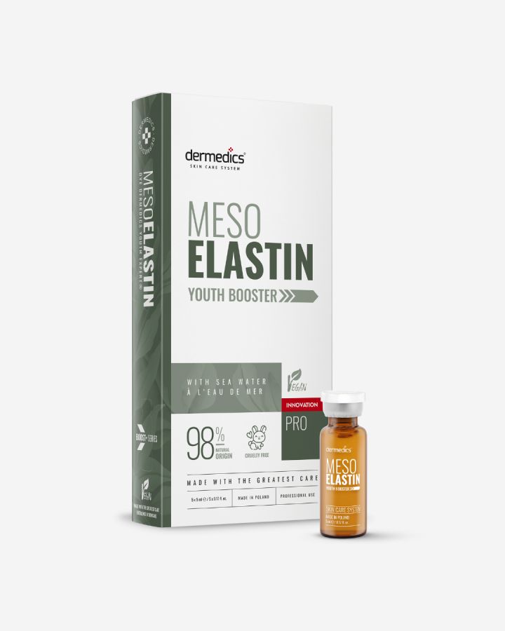 Dermedics Meso ELASTIN professional elastin mesotherapy booster, 5 x 5 ml ampoules